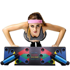 Planet Gates 9 IN 1 Push Up Rack Board System Comprehensive Fitness Exercise Workout Pushup Stands Complete Training Gym Exercise Men