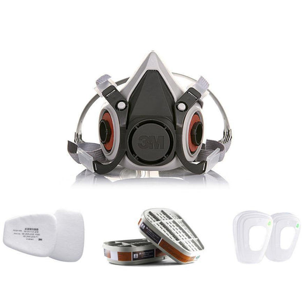 Planet Gates 9 in 1 Suit 3M Half Face Gas Mask Respirator Painting Spraying Dust Mask 6200 N95 PM2.5 gas Mask