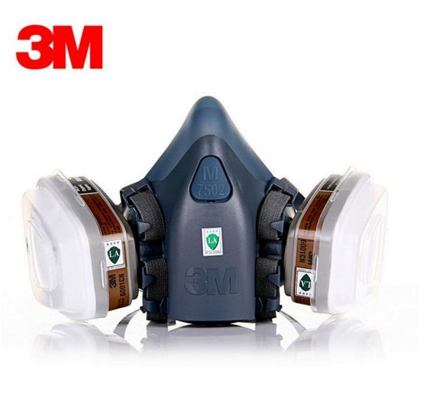Planet Gates 9 In 1 Suit Gas Mask Half Face Respirator Painting Spraying For 3 M 7502 N95 6001cn Dust gas Mask Respirator