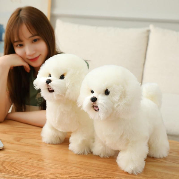 Planet Gates 9 Kinds Dog Simulation Bichon Frise Plush Dog Toy Super Cute Likelife Corgi Dog Doll Stuffed Animal Maltese Dog Puppy Pets Toys