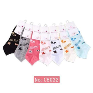 Planet Gates 9 / one size Socks solid color cotton socks Summer short tube female short socks, comfortable breathable women hosiery socks