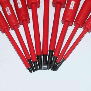 Planet Gates 9 Pcs Insulated Screwdriver Set Electrician Dedicated Magnetic Precision High Voltage 1000V Slotted Phillips Hand Tools P20