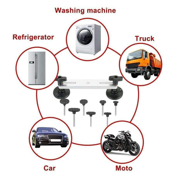 Planet Gates 9 pcs kit Car Body Dent Removal Repair Tools Pops A Dent Ding Car Auto Damage Repair Puller Tool Kits 21 Pcs