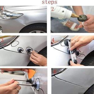 Planet Gates 9 pcs kit Car Body Dent Removal Repair Tools Pops A Dent Ding Car Auto Damage Repair Puller Tool Kits 21 Pcs