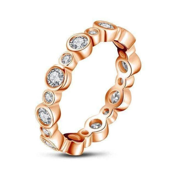 Planet Gates 9 / Red 925 Sterling Silver Full Eternity Women Engagement Ring Simulated Diamond Princess Wedding Silver Rings Jewelry