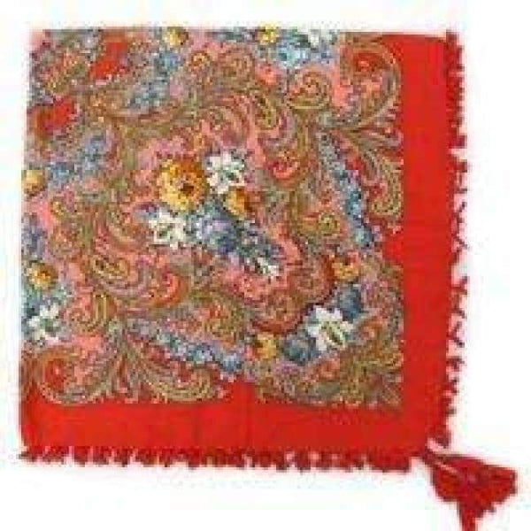 Fashion woman Scarf square scarves short tassel floral printed Women Wraps Winter lady shawls free shipping-03