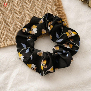 Scrunchies Stretch Headband Fruit Print Strawberry Hair Rope Women Elastic Hair Bands Girls Hair Ties Women Hair Accessories