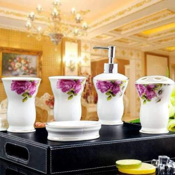 Planet Gates 9 Set ceramics Bathroom Accessories Set Soap Dispenser/Toothbrush Holder/Tumbler/Soap Dish Bathroom Products gift