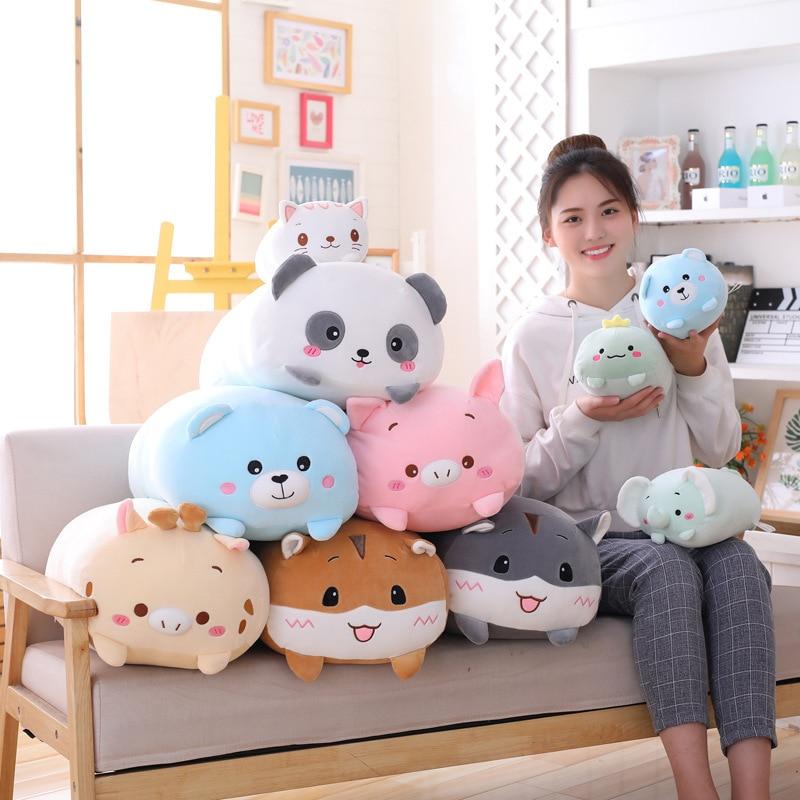 Planet Gates 9 Styles Animal Dinosaur Pig Cat Bear Cute Plush Toy Soft Cartoon Panda Hamster Elephant Deer Stuffed Doll For Baby Pillow Gift