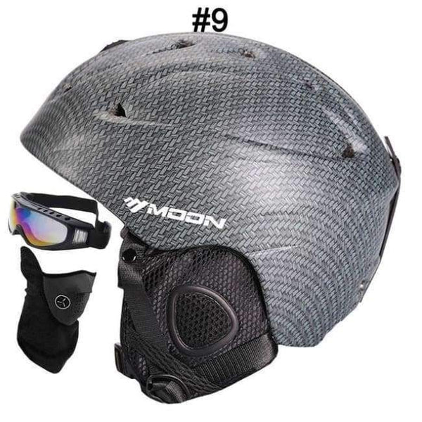 Planet Gates 9 Weave Fiber / L Ski Helmet Women Men CE Safety In-mold Sking Snowboard Skateboard Snow Helmet Size S/M/L/XL