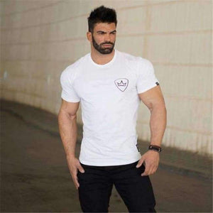Planet Gates 9 / XL GYKZ 2018 Mens Summer Gyms Casual T Shirt Fashion Gyms Fitness Bodybuilding Muscle Male Short Shirts Cotton Tee Tops Clothing