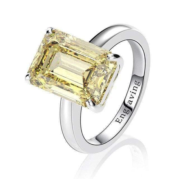 Planet Gates 9 / Yellow 925 Solid Sterling Silver Created Moissanite Gemstone Wedding Engagement Diamonds Ring Fine Jewelry Gifts Wholesale