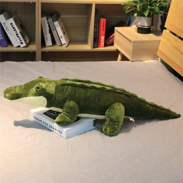 90/120cm Stuffed Animal Real Life Alligator Plush Toy Simulation Crocodile Dolls Kawaii Ceative Pillow For Children Xmas Gifts