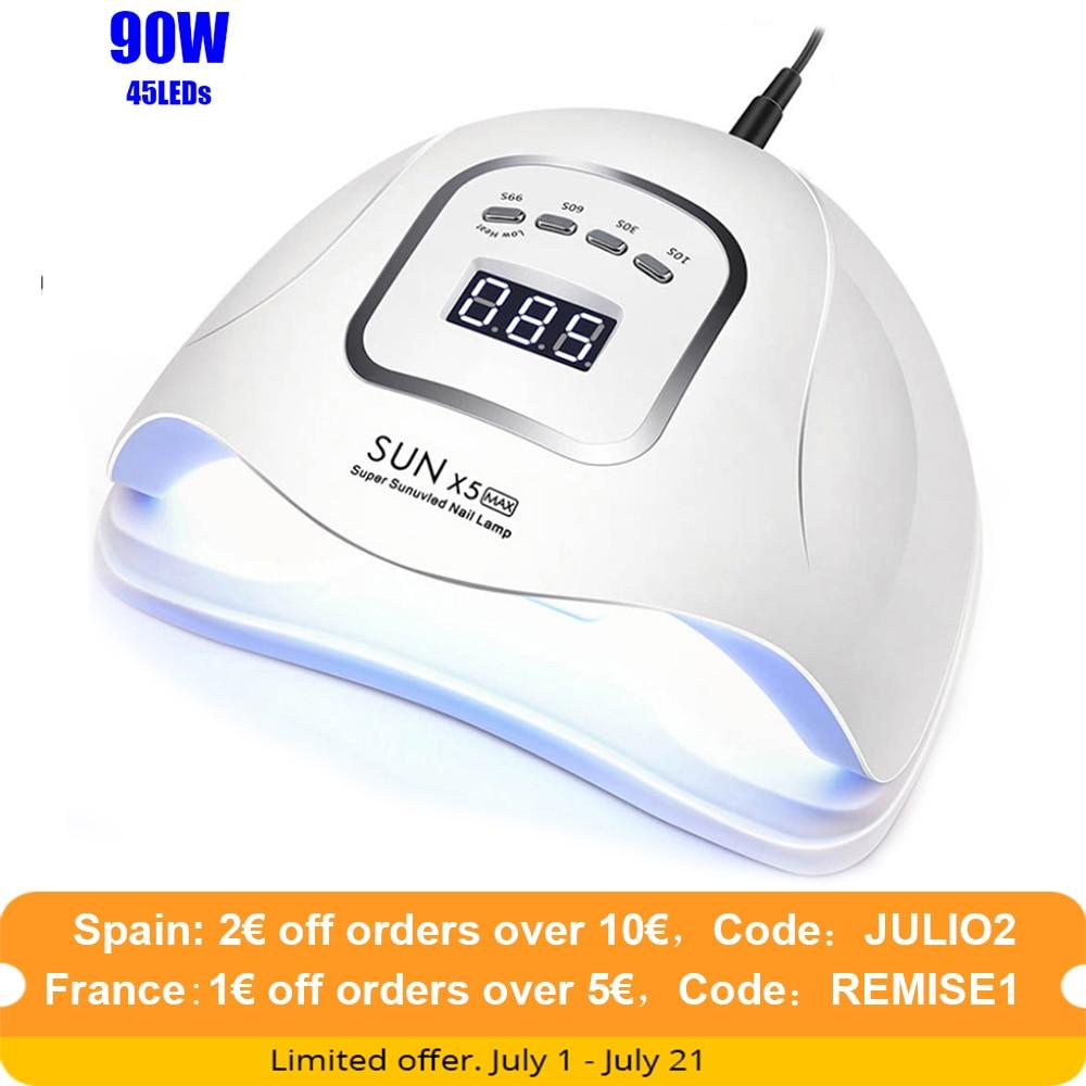 Planet Gates 90/72/36W LED Lamp Nail Dryer 45/36/18 LEDs UV Ice Lamp For Drying Gel Polish Timer Auto Sensor Manicure Tools