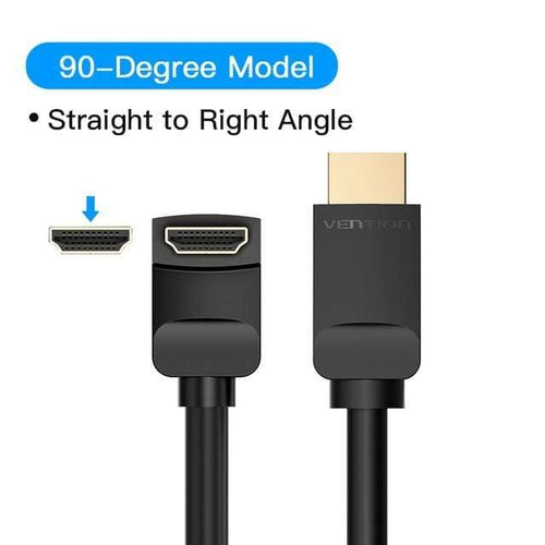 Planet Gates 90 Degree-AAR / 1.5m Vention HDMI Cable 4K HDMI 2.0 Cable HDMI 90/270 Degree Angle Adapter for Apple TV PS4 Splitter Video Audio 90 Degree HDMI Cable