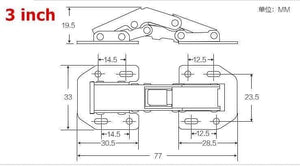 Planet Gates 90 Degree Not Drilling Hole Cabinet Hinge Hydraulic  Cabinet Cupboard Door Hinges Soft Close Furniture hinges Hardware