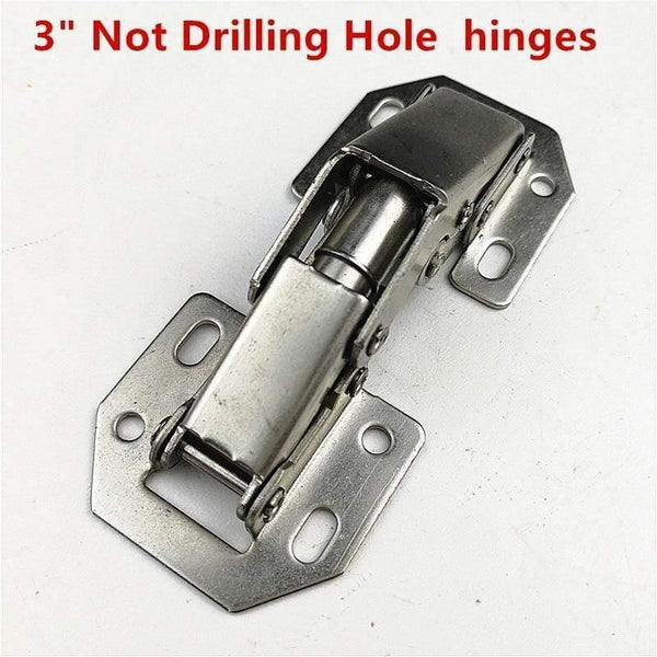 Planet Gates 90 Degree Not Drilling Hole Cabinet Hinge Hydraulic  Cabinet Cupboard Door Hinges Soft Close Furniture hinges Hardware