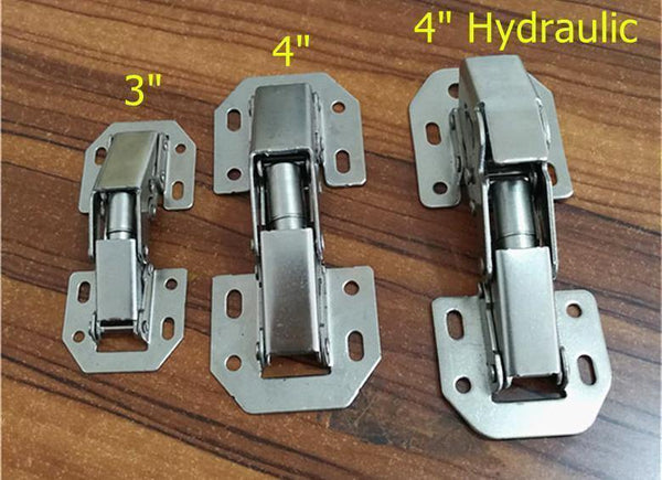 Planet Gates 90 Degree Not Drilling Hole Cabinet Hinge Hydraulic  Cabinet Cupboard Door Hinges Soft Close Furniture hinges Hardware