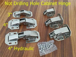 Planet Gates 90 Degree Not Drilling Hole Cabinet Hinge Hydraulic  Cabinet Cupboard Door Hinges Soft Close Furniture hinges Hardware