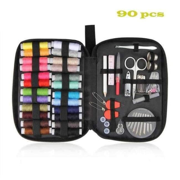 Planet Gates 90 pcs Sewing Box Multi-function Travel Sewing Kit Needle Thread Threader Tape Scissor Storage Bag Sewing Set 25/90/94 pcs