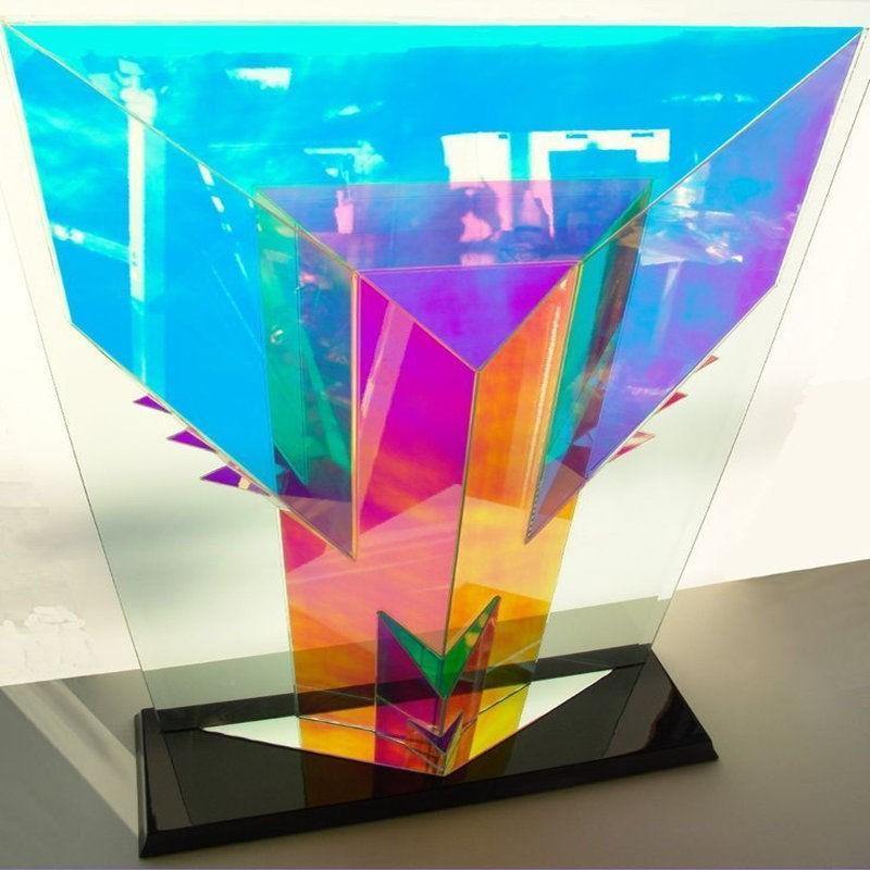 90 x 300 cm window film Decorative Color Changing Iridescent Rainbow Effect Window Sticker