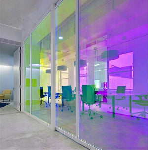 90 x 300 cm window film Decorative Color Changing Iridescent Rainbow Effect Window Sticker