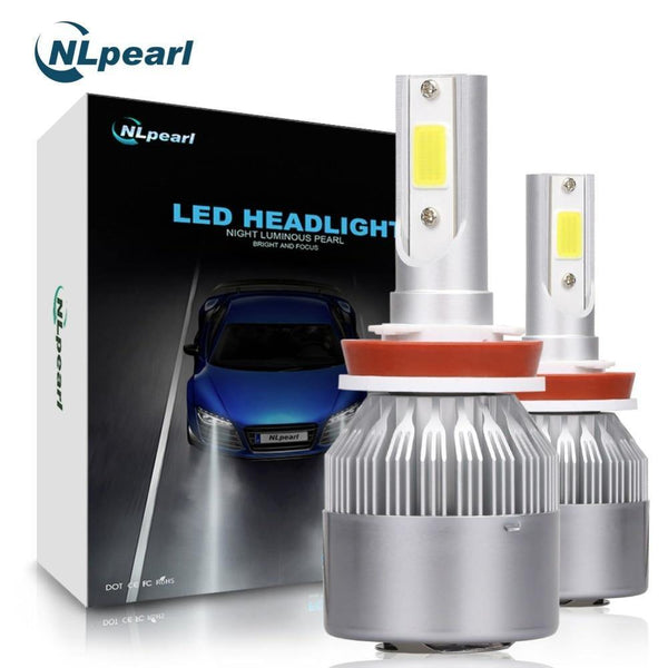 Planet Gates 9004/HB1 Hi/Lo COB Chips 6000K C6 Car Light Fog Led Lamp H11 2 Pcs H4 H7 H1 H3 H13 9012 9005 9006 Spot Led Fog H11 Led Canbus No Error