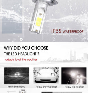 Planet Gates 9004/HB1 Hi/Lo COB Chips 6000K C6 Car Light Fog Led Lamp H11 2 Pcs H4 H7 H1 H3 H13 9012 9005 9006 Spot Led Fog H11 Led Canbus No Error