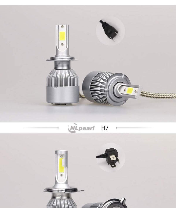 Planet Gates 9004/HB1 Hi/Lo COB Chips 6000K C6 Car Light Fog Led Lamp H11 2 Pcs H4 H7 H1 H3 H13 9012 9005 9006 Spot Led Fog H11 Led Canbus No Error