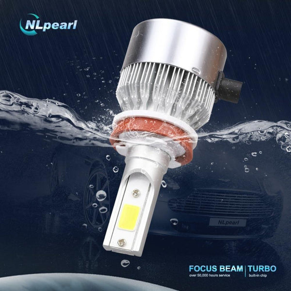 Planet Gates 9004/HB1 Hi/Lo COB Chips 6000K C6 Car Light Fog Led Lamp H11 2 Pcs H4 H7 H1 H3 H13 9012 9005 9006 Spot Led Fog H11 Led Canbus No Error