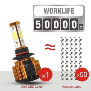 Planet Gates 9005/HB3 360W 32000LM 4-Side COB Hi/Lo Beam Car Light LED Headlight H11 H7 H4 9005 HB3 9006 HB4 9007 H13 Canbus Light Bulb for Audi