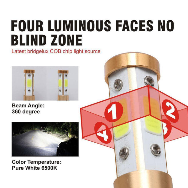 Planet Gates 9005/HB3 360W 32000LM 4-Side COB Hi/Lo Beam Car Light LED Headlight H11 H7 H4 9005 HB3 9006 HB4 9007 H13 Canbus Light Bulb for Audi