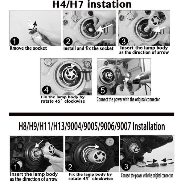 Planet Gates 9005/HB3 360W 32000LM 4-Side COB Hi/Lo Beam Car Light LED Headlight H11 H7 H4 9005 HB3 9006 HB4 9007 H13 Canbus Light Bulb for Audi