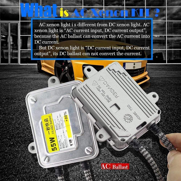 Planet Gates 9005 HB3 9006 HB4 H1 H3 H7 H8 H9 H11 881 880 55W Car Light HID Xenon Kit AC Ballast Bulb Auto Headlight Fog Light