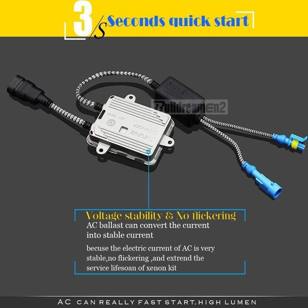 Planet Gates 9005 HB3 9006 HB4 H1 H3 H7 H8 H9 H11 881 880 55W Car Light HID Xenon Kit AC Ballast Bulb Auto Headlight Fog Light