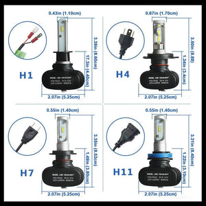 Planet Gates 9005/HB3 H7 LED H4 H1 H3 H8 H9 H11 9006 9005 Auto Car Headlight Bulb CSP Chip 50W 8000LM Automobile Headlamp Fog Light 6500K Led Lamp 12V