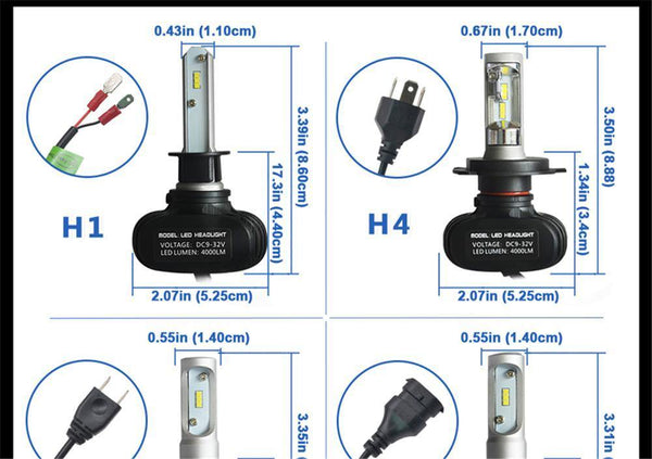 Planet Gates 9005/HB3 H7 LED H4 H1 H3 H8 H9 H11 9006 9005 Auto Car Headlight Bulb CSP Chip 50W 8000LM Automobile Headlamp Fog Light 6500K Led Lamp 12V