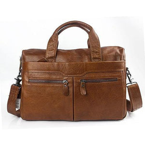 Planet Gates 9005brown / China Leather Briefcases men laptop male messenger bag Men's Genuine leather shoulder bags briefcase for documents  handbag 9005