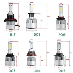 Planet Gates 9006/HB4 LED H7 H4 H11 Bulb H1 H3 HB4 9006 HB3 9005 H13 LED Headlight Kit 72W 8000lm 6500K LED Lamp Auto H 7 11 LED Car Light 12v