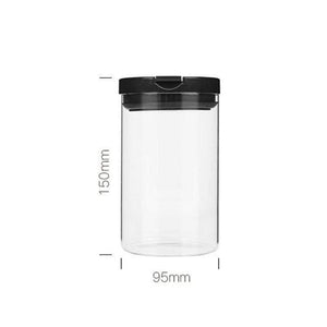 600ML/900ML/1200ML Korean Glass Coffee Beans Jars For Spices Food Storage Transparent Tea/Sugar Box Kitchen Containers