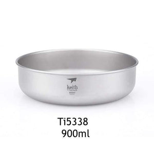 Planet Gates 900ml Camping Pure Titanium Bowls 300ml-900ml Bowls Cookware Tableware Cutlery Ti5333-Ti5338