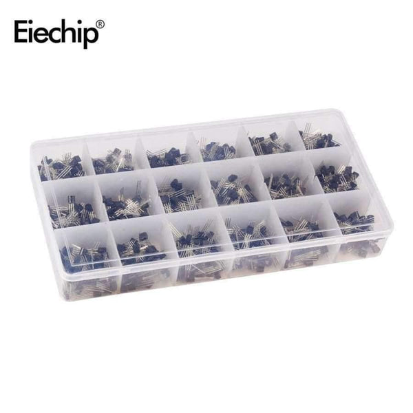 Planet Gates 900Pcs/box A1015-2N5551 18 Values Transistor Mixed Transistors Electronic Components Assortment Transistor Kit