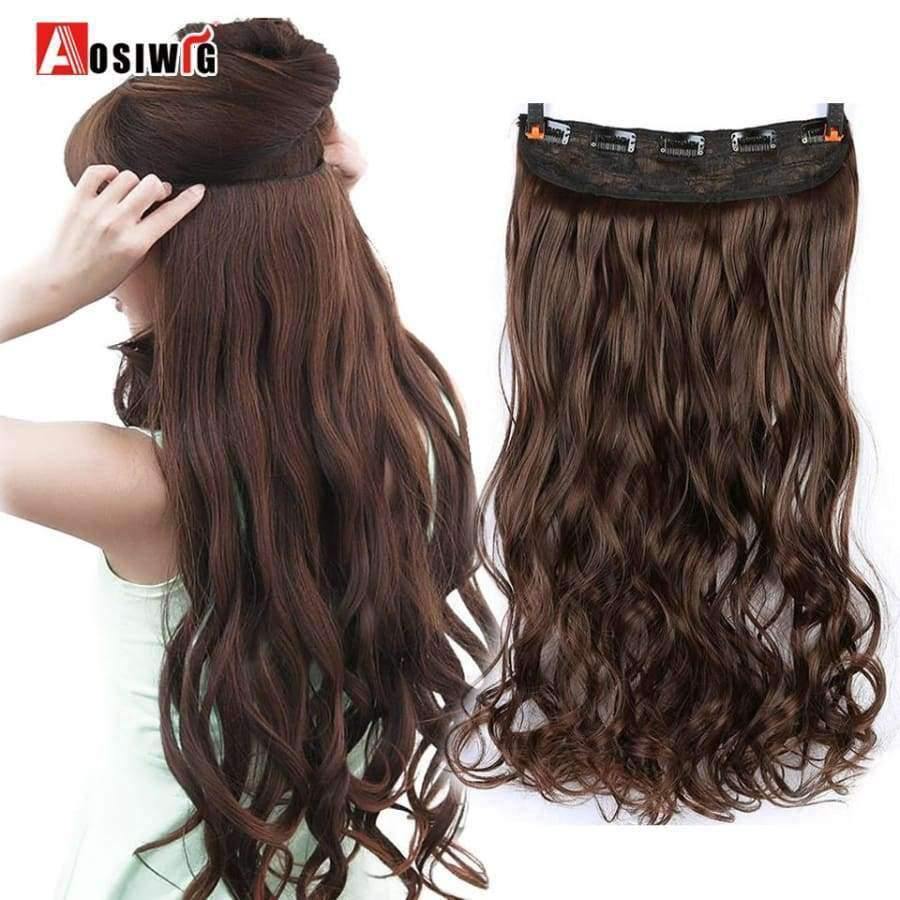 Planet Gates 901-102 / 24inches Long Wavy Hair Clip Extension High Temperature Synthetic Female Fiber Wig