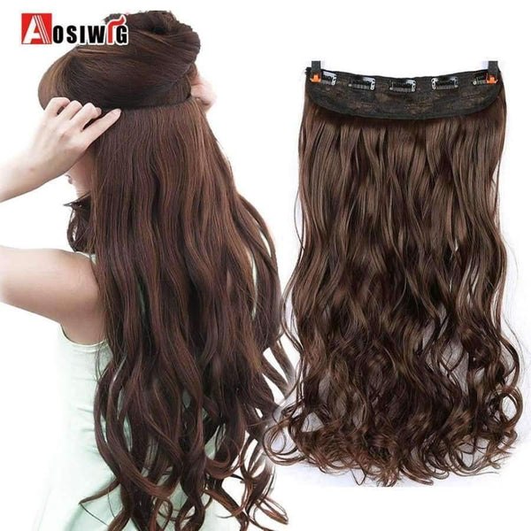Planet Gates 901-102 / 24inches Long Wavy Hair Clip Extension High Temperature Synthetic Female Fiber Wig