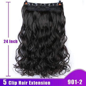 Planet Gates 901-2 / 24inches Long Wavy Hair Clip Extension High Temperature Synthetic Female Fiber Wig
