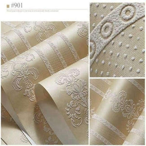 Planet Gates 901 / 53cm X 10m 3D Embossed Flower Wallpaper Desktop 3D Pink Floral Wallpaper Roll Modern Living Room Wall Paper Non-Woven Home Decor Yellow Art