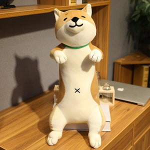 Planet Gates 90cm / brown dog 60-120cm Cute Shiba Inu Dog & Cat Plush Toys Stuffed Long Animals Sleep Boyfriend Pillow Doll Office Cushion Kids Girls Gift