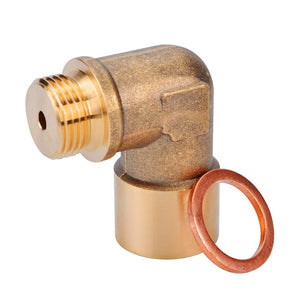 Planet Gates 90degree M18x1.5 O2 Lambda Sensor Oxygen Sensor Extender Spacer For Decat Hydrogen Brass