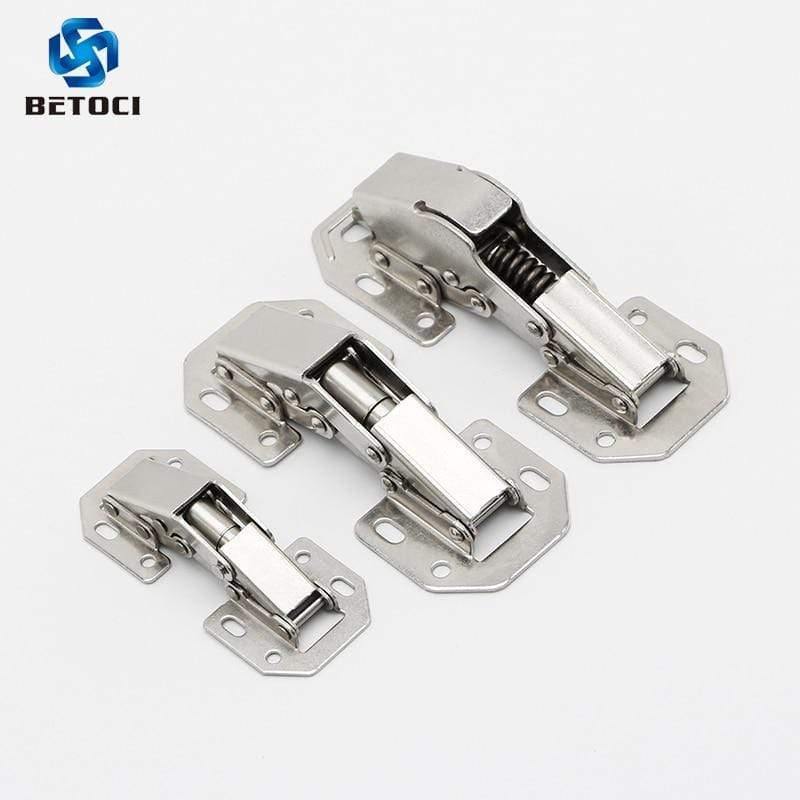 90Degree3-4Inch Not Drilling Hole Cabinet Hinge Cabinet Door Soft Closing Hinge Hydraulic Buffer Hinge Furniture Hardware