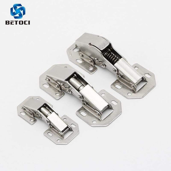 90Degree3-4Inch Not Drilling Hole Cabinet Hinge Cabinet Door Soft Closing Hinge Hydraulic Buffer Hinge Furniture Hardware